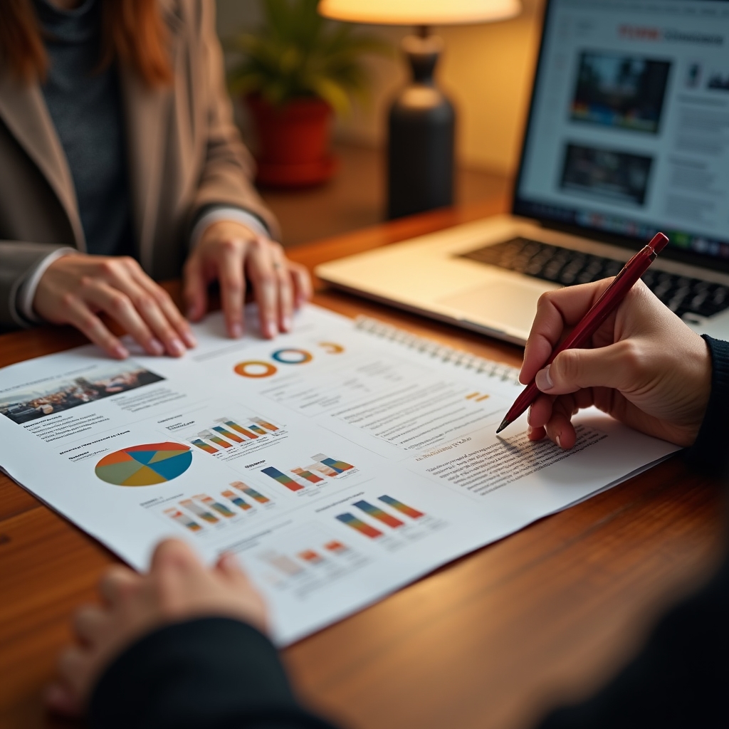 Design and layout of an NGO annual activity report document